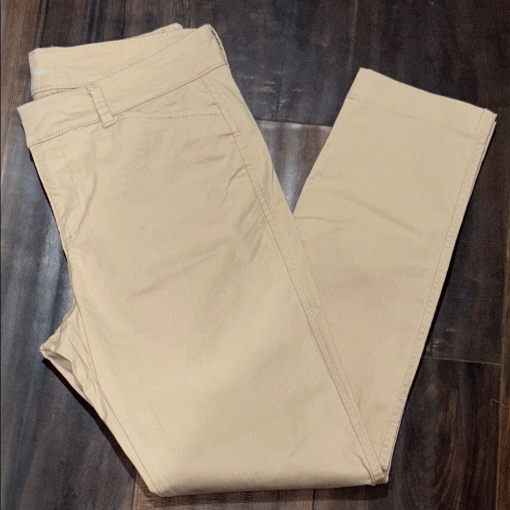 Old Navy Straight Leg Pants in Beige